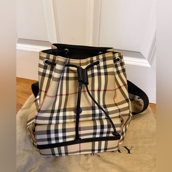 Burberry Backpack Traditional Print Like New!! VINTAGE Y2K - Picture 5 of 16